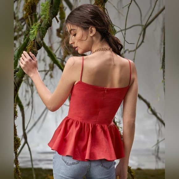 2 for $20 - Bustier Zipper Back cami top - Picture 2 of 13